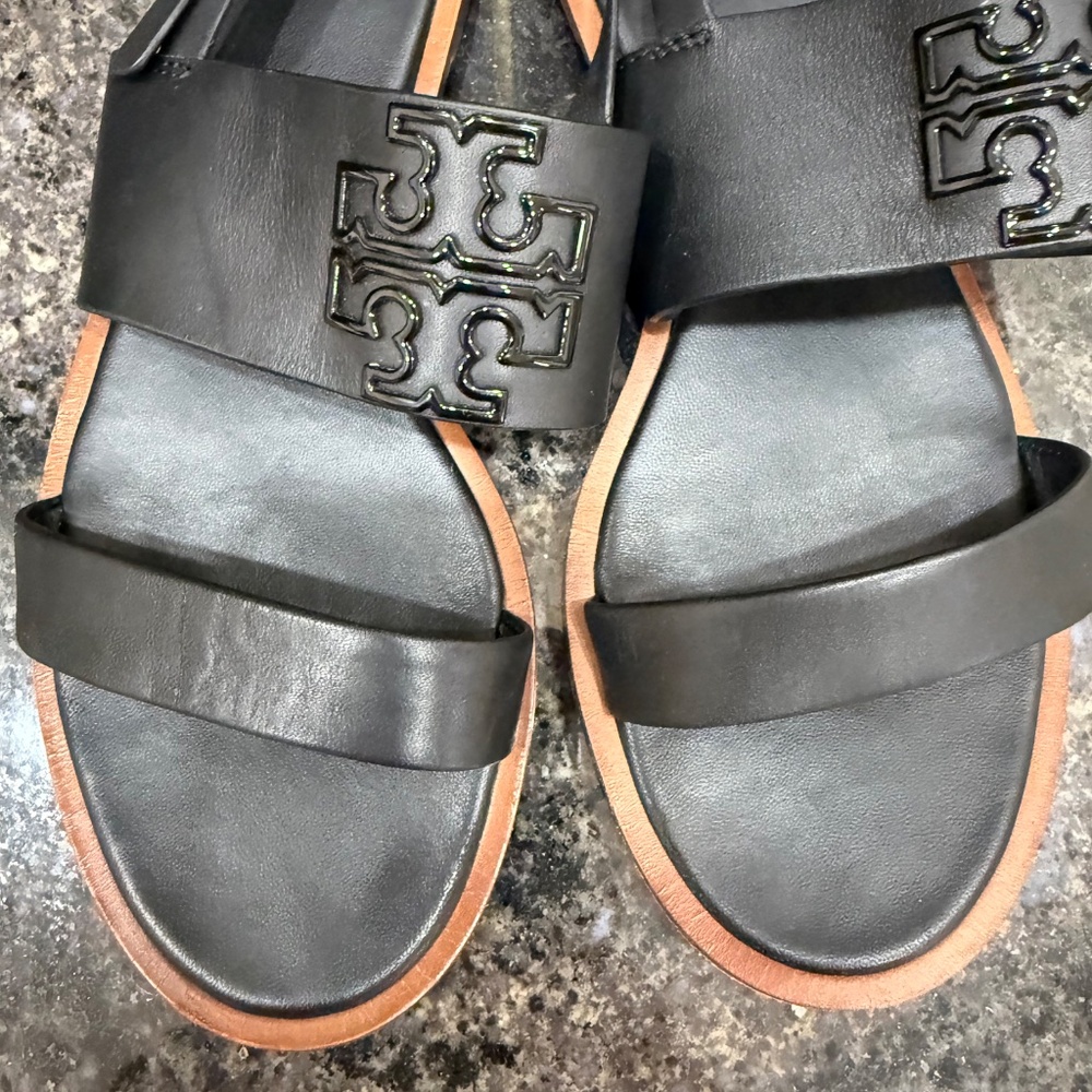 Tory Burch Powder Coated Melinda Sandal-Calf Leather View 3